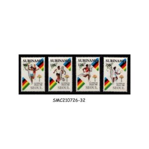 Stamps from SURINAME - 1988 OLYMPIC GAMES - SEOUL - 4V MINT NH