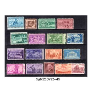 Stamps from UNITED STATES USA - 1953-1954 COMMEMORATIVE YEAR SET COMPLETE - 17V - MINT NH