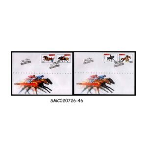 Stamps from ROMANIA - 2001 HORSE RACING SET OF 2 FIRST DAY COVER