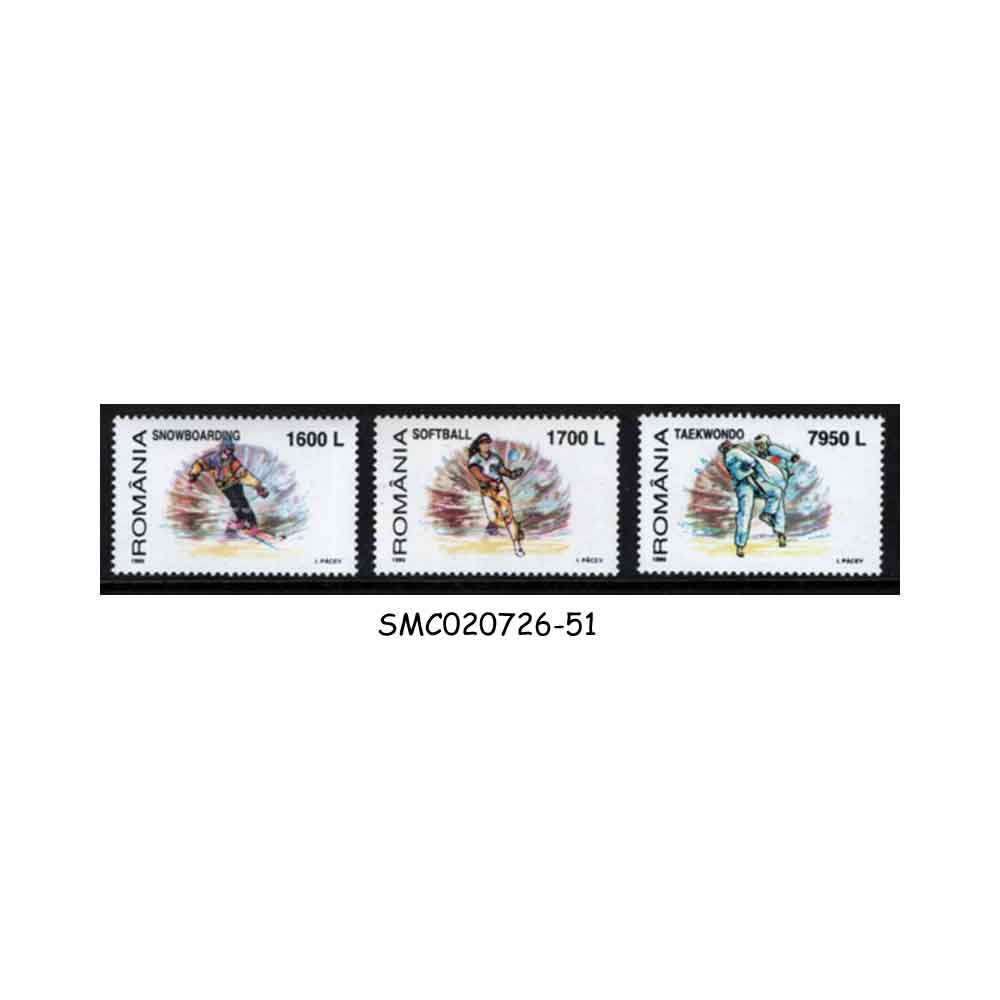 Stamps from ROMANIA - 1999 NEW OLYMPIC GAMES 3V MNH