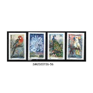 Stamps from ROMANIA - 1999 DECORATIVE BIRDS 4V MNH