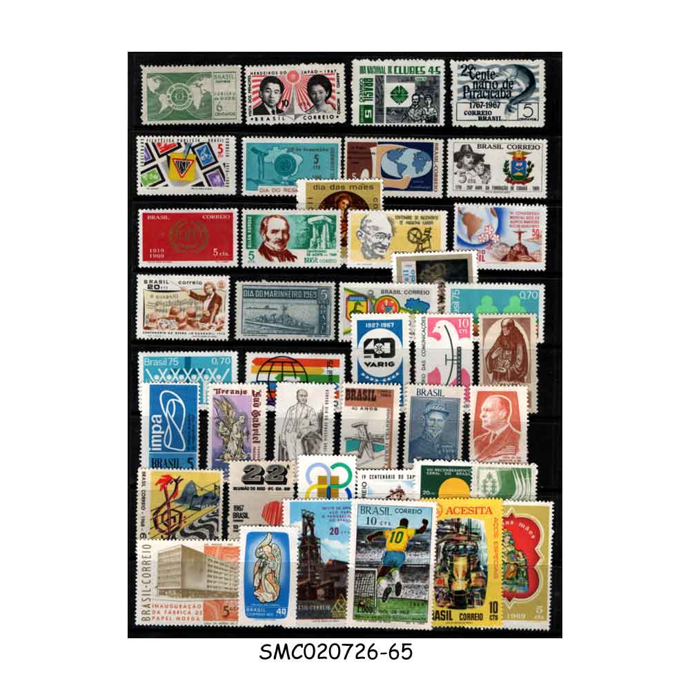 Stamps from BRAZIL - SELECTED STAMPS 40V MNH