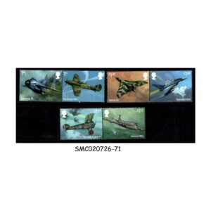 Stamps from GREAT BRITAIN - 2018 CENTENARY OF ROYAL AIR FORCE / AIRCRAFT / AVIATION SE TENANT 6V MNH