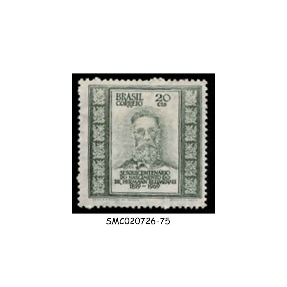 Stamps from BRAZIL - 1969 150 YEARS OF THE BIRTH OF DR. HERMANN BLUMENAU 1V MNH