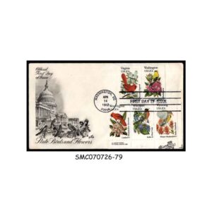 Stamps from UNITED STATES USA - 1982 STATE BIRDS AND FLOWERS - FDC