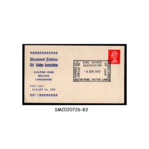 Stamps from GREAT BRITAIN - 1970 GIRL GUIDE DIAMOND JUBILEE COVER WITH CANCELLATION