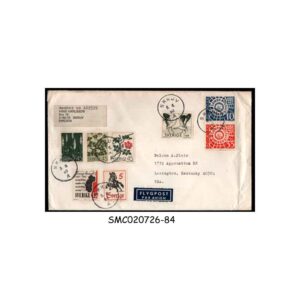 Stamps from SWEDEN - 1968 AIR MAIL ENVELOPE to USA with STAMPS