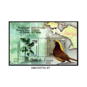 Stamps from INDONESIA - 2006 FLORA & FAUNA / PLANTS & BIRDS - MIN. SHEET MINT NH