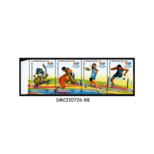 Stamps from INDIA - 2008 3rd COMMONWEALTH YOUTH GAMES SG#2509-12 - SETENANT 5V STRIP MNH