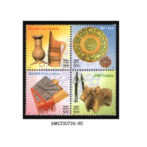 Stamps from INDIA - 2002 HANDICRAFTS OF INDIA - SG#2098-2101 - BLOCK OF 4 - SE-TENANT MINT NH