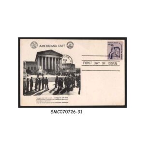 Stamps from UNITED STATES USA - 1977 AMERICAN ISSUE: CONTEMPLATION OF JUSTICE - FDC