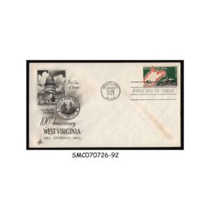 Stamps from UNITED STATES USA - 1963 100th ANNIVERSARY OF WEST VIRGINIA - FDC
