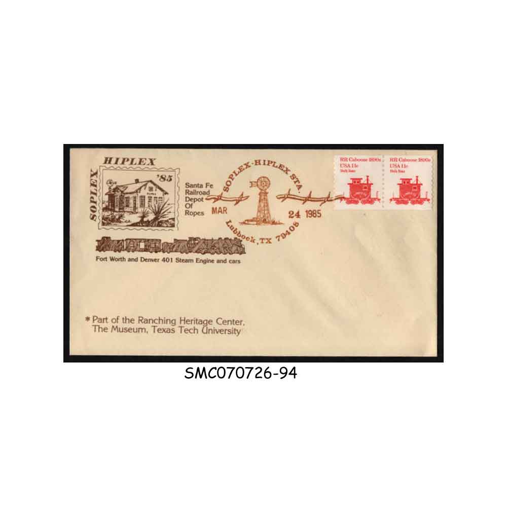 Stamps from UNITED STATES USA 1985 SOPLEX HIPLEX '85 SPECIAL COVER WITH SPECIAL CANCL.
