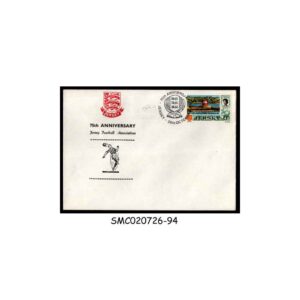 Stamps from JERSEY - 1980 75th ANNIV. OF JERSEY FOOTBALL ASSOCIATION SPECIAL COVER with CANCL.