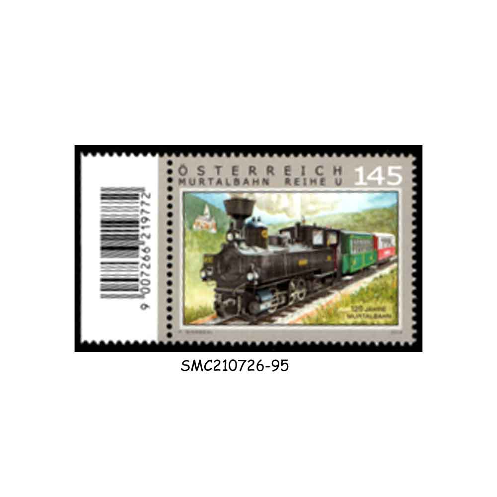 Stamps from AUSTRIA - 2014 120th ANNIVERSARY MURTAL RAILWAY / TRAIN - 1V MINT NH