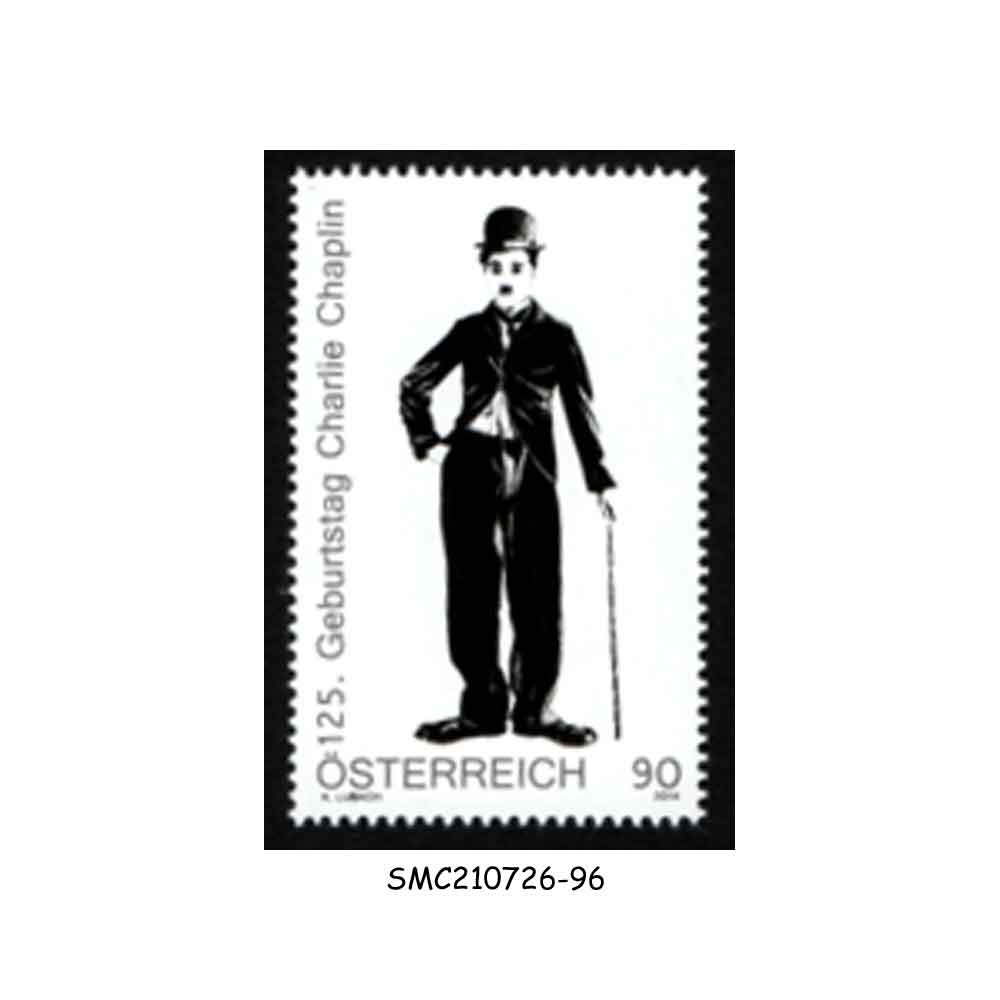 Stamps from AUSTRIA - 2014 125th BIRTHDAY CHARLIE CHAPLIN - 1V MINT NH