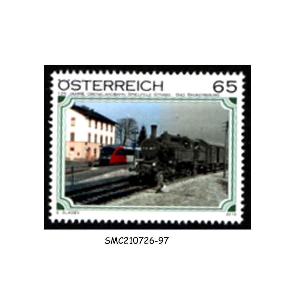 Stamps from AUSTRIA - 2010 FRONTIER RAILWAY SPIELFELD STRASS / TRAIN - 1V MINT NH