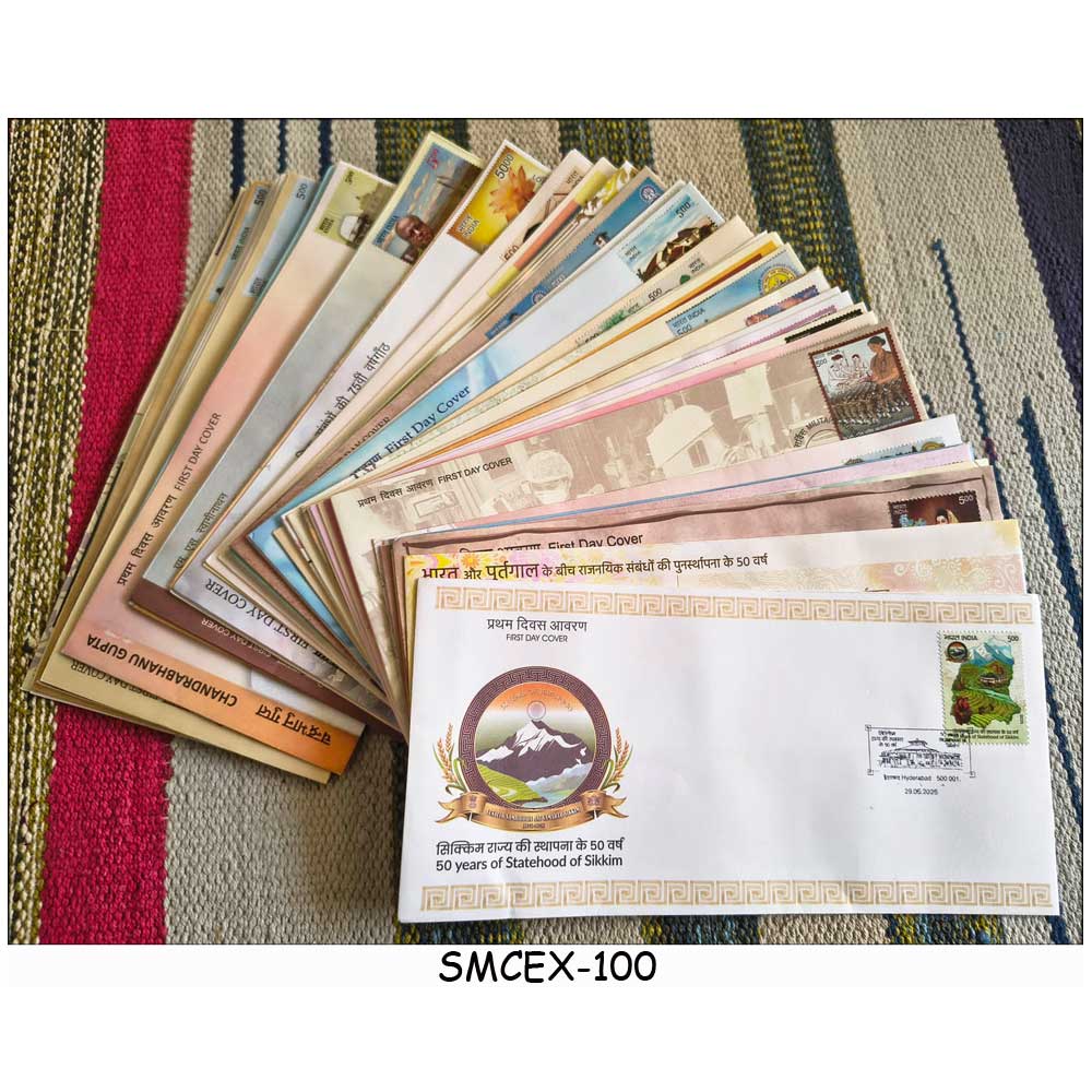 Stamps from INDIA FIRST DAY COVERS FDC 2025 COMPLETE YEAR SET - 49 COVERS COLLECTORS CHOICE