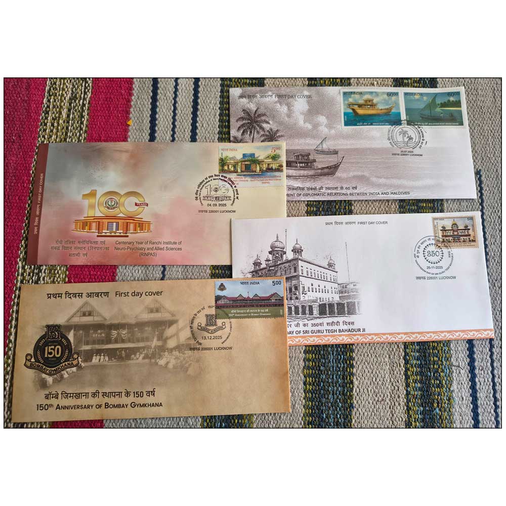 Stamps from INDIA FIRST DAY COVERS FDC 2025 COMPLETE YEAR SET - 49 COVERS COLLECTORS CHOICE - Image 4