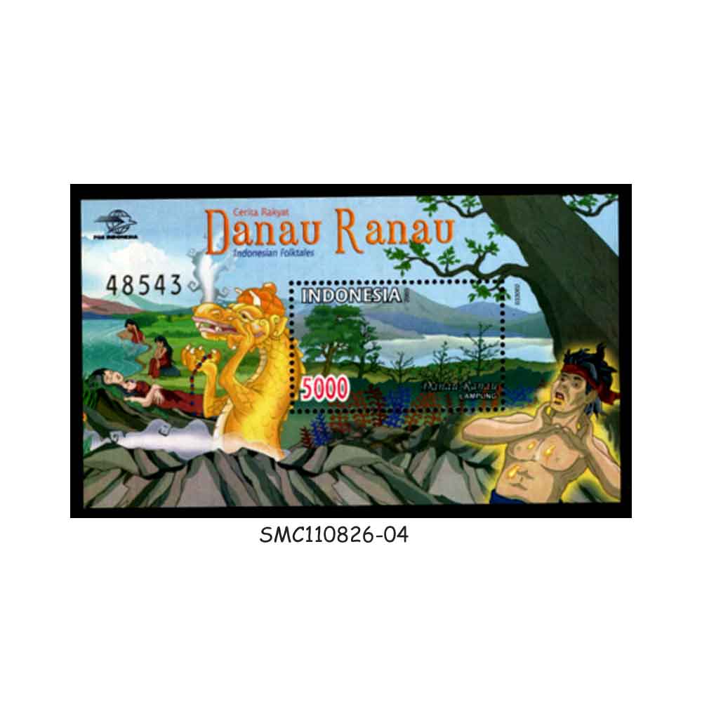 Stamps from INDONESIA - 2003 INDONESIAN FOLKTALES DANAU RANAU - MIN. SHEET MINT NH