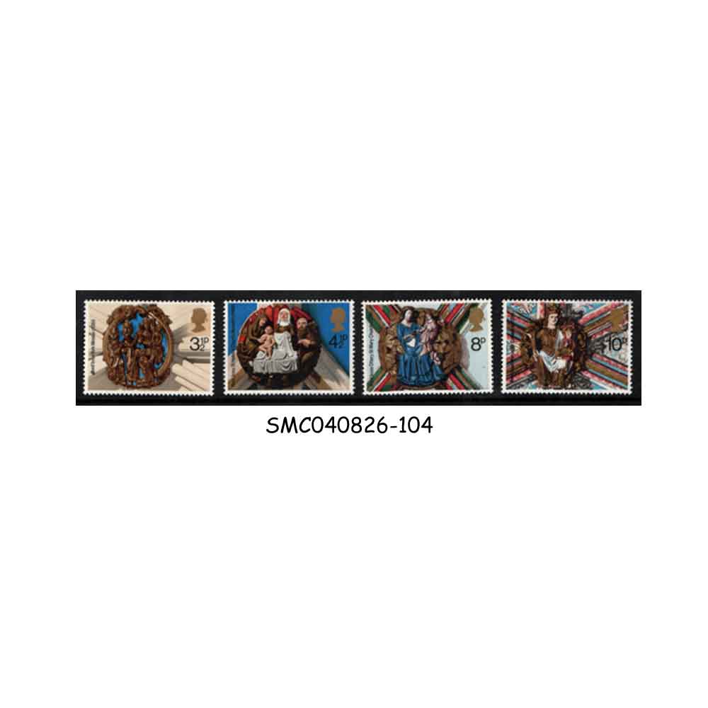 Stamps from GREAT BRITAIN - 1974 CHRISTMAS - 4V MINT NH
