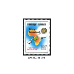 Stamps from GABON - 1986 ROTARY INTERNATIONAL - 1V - MINT NH