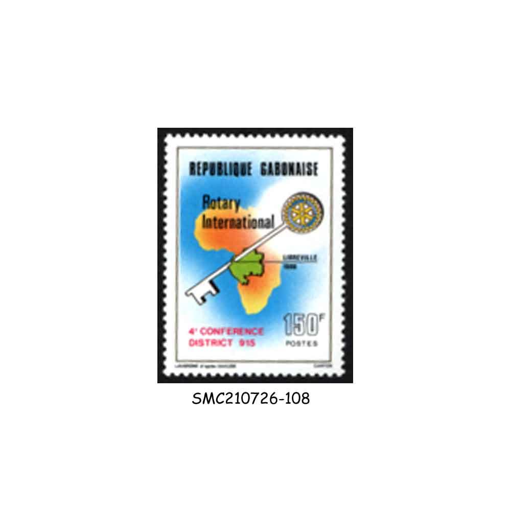 Stamps from GABON - 1986 ROTARY INTERNATIONAL - 1V - MINT NH