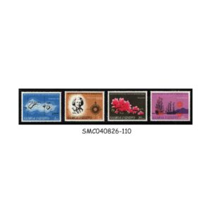 Stamps from SAMOA - 1968 COUNT LOUIS DE BOUGAINVILLE'S VISIT TO SAMOA - 4V MINT NH