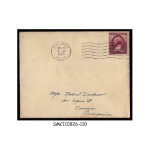 Stamps from UNITED STATES USA - 1936 ENVELOPE TO CALIFORNIA WITH STAMP