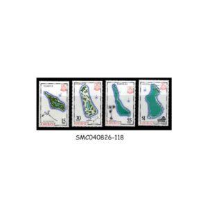 Stamps from KIRIBATI - 1987 KIRIBATI ISLANDS MAPS - 4V - MINT NH
