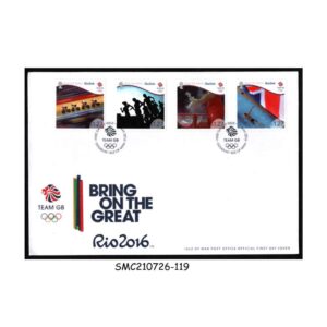 Stamps from ISLE OF MAN - 2016 SUMMER OLYMPIC GAMES RIO - FDC