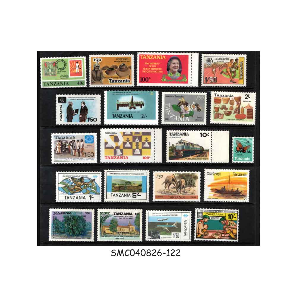 Stamps from TANZANIA - SELECTED STAMPS - 20V - MINT NH
