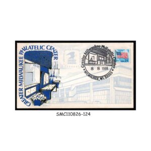 Stamps from UNITED STATES USA - 1988 GREATER MILWAUKEE PHILATELIC CENTER SPECIAL COVER WITH SPECIAL CANCL.