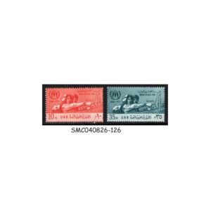 Stamps from UAR EGYPT - 1960 WORLD REFUGEE YEAR SCOTT#503-504 - 2V MINT LH