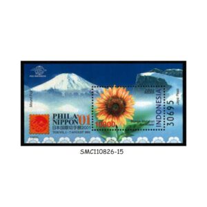 Stamps from INDONESIA - 2001 PHILA NIPPON '01 / FLOWER - MIN. SHEET MINT NH