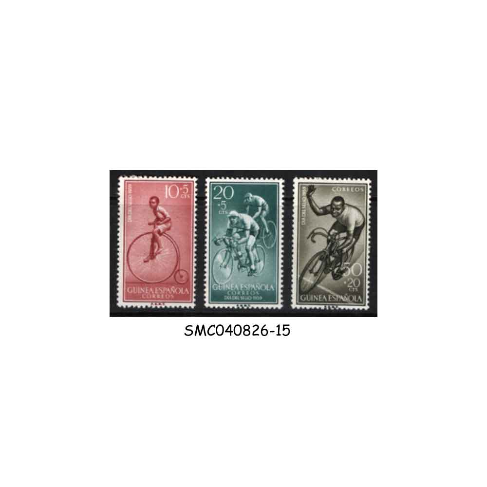 SStamps from SPANISH GUINEA - 1959 CYCLING / CYCLE - 3V - MINT NH
