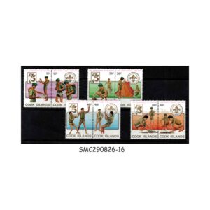 Stamps from COOK ISLANDS 1983 75th ANNIV. OF BOY SCOUT MOVEMENT - 8V - MINT NH