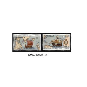 Stamps from FAROE ISLANDS - 1992 EUROPA - DISCOVERY OF AMERICA SCOTT#236-237 2V - MINT NH