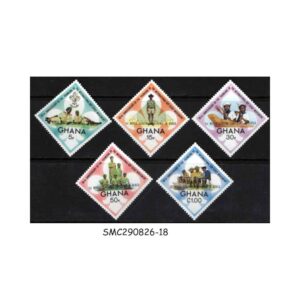 Stamps from GHANA - 1972 65th ANNIVERSARY OF BOY SCOUTS - 5V - MINT NH