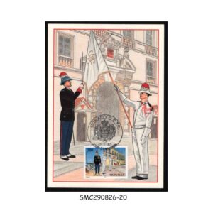 Stamps from MONACO - 1997 PALACE GUARD OF THE PRINCE - MAXI CARD - FDI