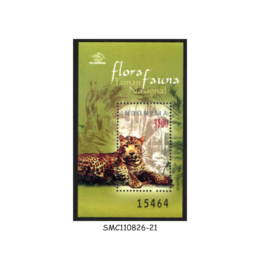 Stamps from INDONESIA - 2002 FLORA & FAUNA / LEOPARD - MIN. SHEET MINT NH