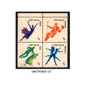 Stamps from UNITED STATES USA - 1978 AMERICAN DANCE - SE-TENANT BLOCK OF 4 - MINT NH