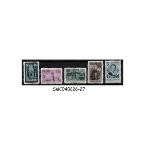 Stamps from ECUADOR - 1954 BIRTH CENTENARY OF FRANCISCO FEBRES CORDERO - 5V MINT NH