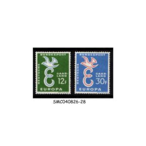 Stamps from SAAR LAND - 1958 EUROPA - 2V MINT NH