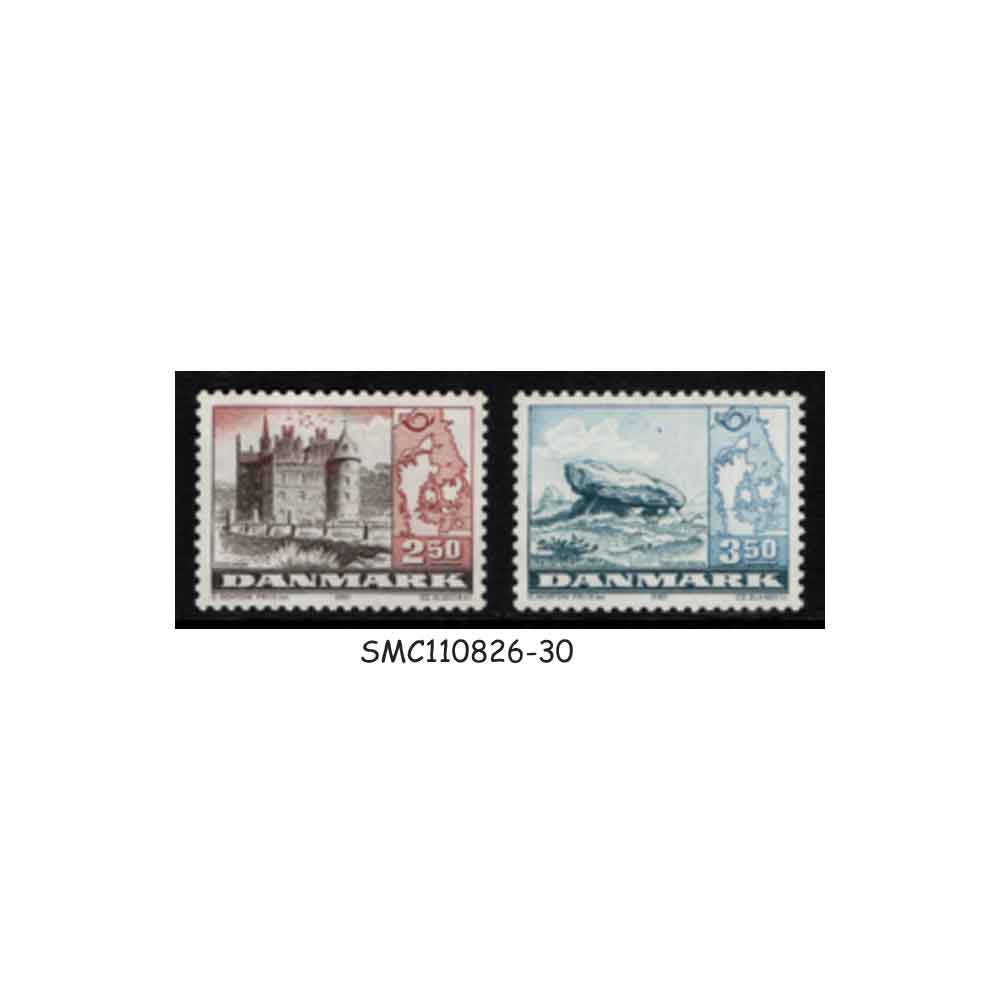 Stamps from DENMARK - 1983 NORTHERN LANDSCAPES - SCOTT#735-736 - 2V - MINT NH