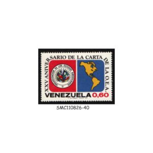 Stamps from VENEZUELA - 1973 25th ANNIV. OF OEA SCOTT#1031 - 1V MINT NH