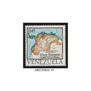 Stamps from VENEZUELA - 1969 150th ANNIV. OF REPUBLIC OF GREAT COLOMBIA SCOTT#956 - 1V MINT NH