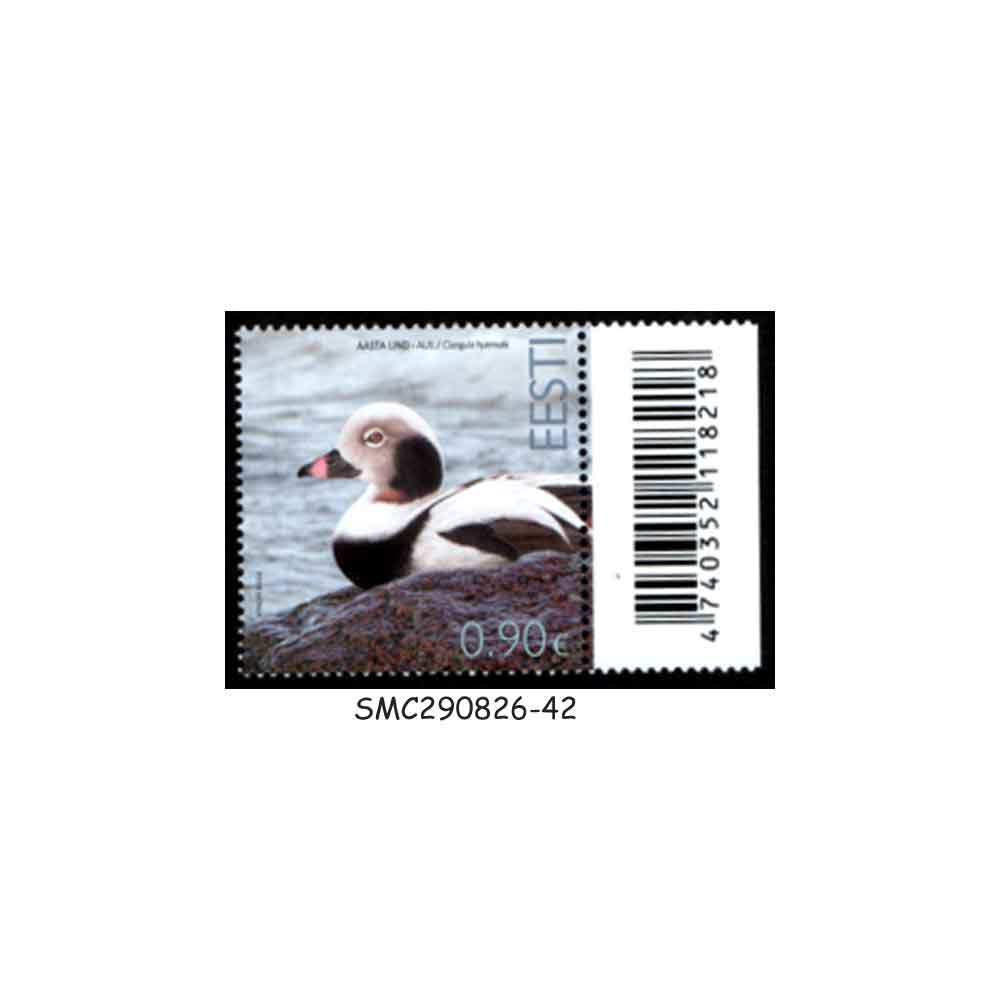 Stamps from ESTONIA - 2023 BIRD OF THE YEAR - LONG-TAILED DUCK / BIRDS - 1V - MINT NH