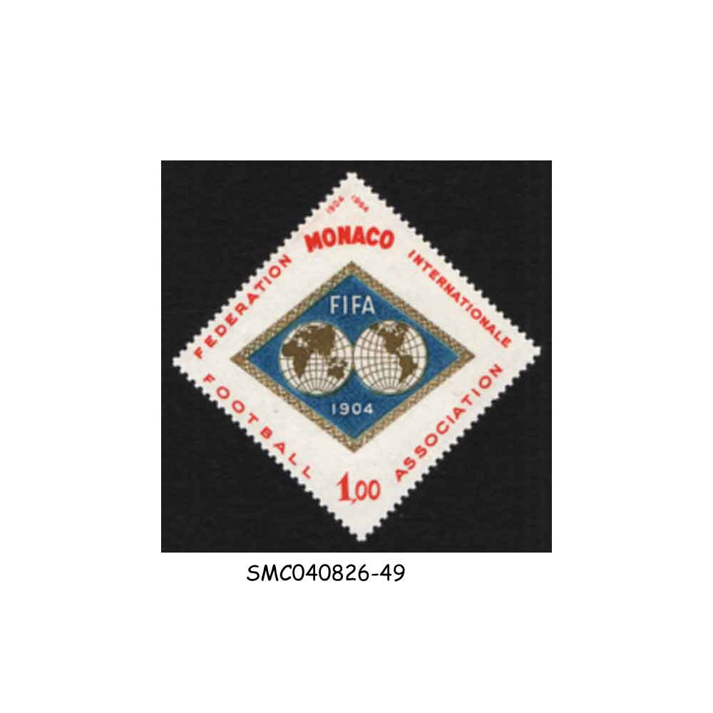 Stamps from MONACO - 1964 60 YEARS OF FIFA FEDERATION / FOOTBALL SC#601 - 1V MINT NH