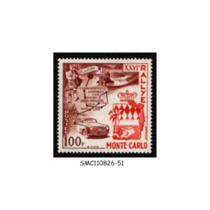 Stamps from MONACO - 1956 RALLYE MONTE CARLO SCOTT#365 - 1V MINT NH